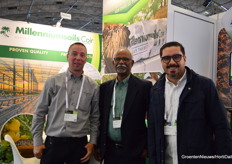 Dave Wilding, Carl Mendonca en Alfredo Baca van Millenniumsoils Coir